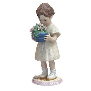 Jessie Willcox Smith Collection Rosebuds Lenox 1991 Porcelain Figurine 6.5" VTG